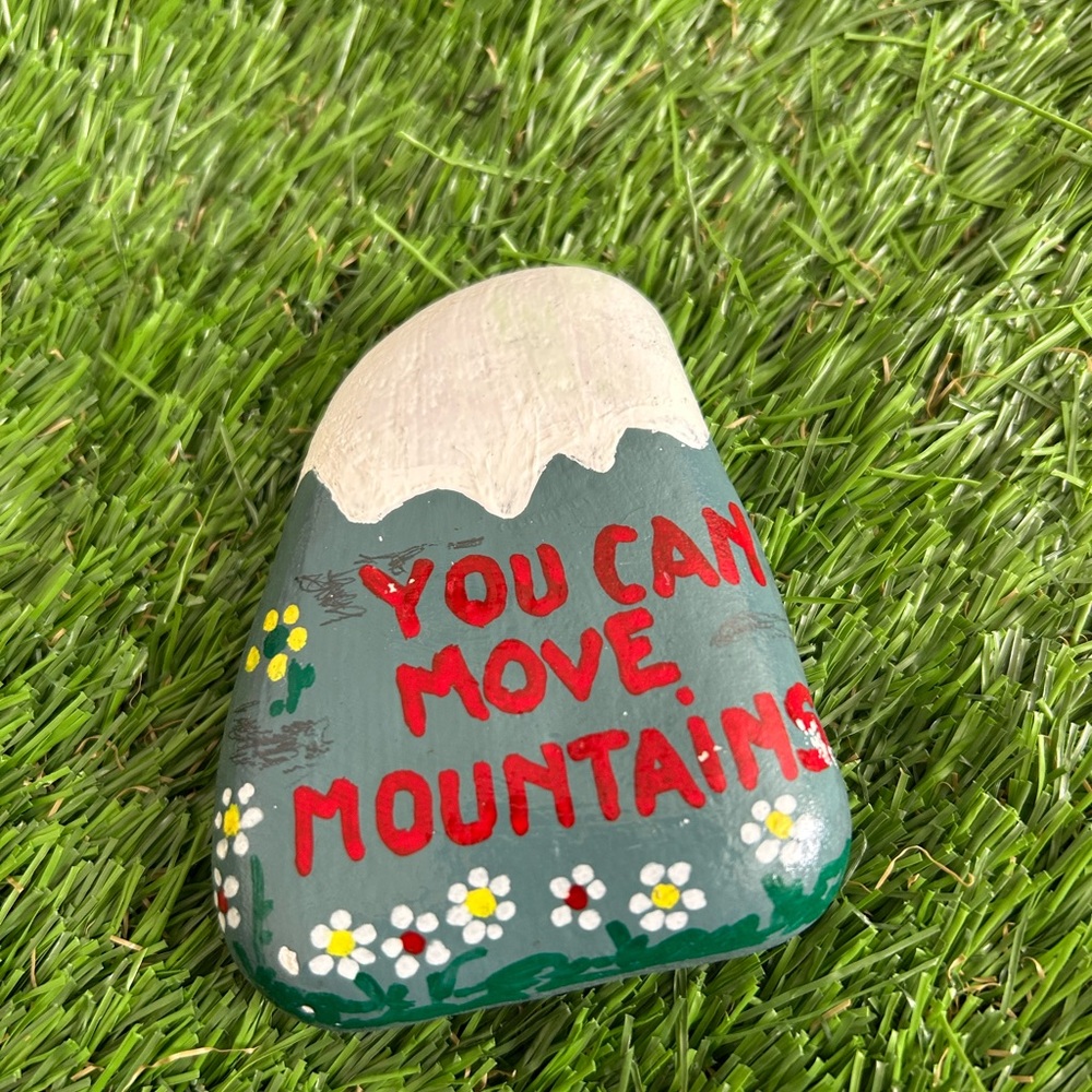 Hand-Painted Inspirational Stone